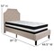 Flash Furniture Brighton Twin Platform Bed Set, Beige SL-BM-1-GG - alternate 4